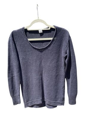 J Crew 100% Linen Knit Sweater Pullover Size S Crewneck Lightweight Long Sleeve